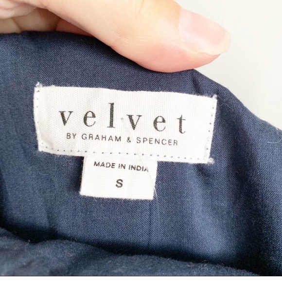 NWT Velvet By Graham Scott Blue One Shoulder Midi Dress - Picture 9 of 13